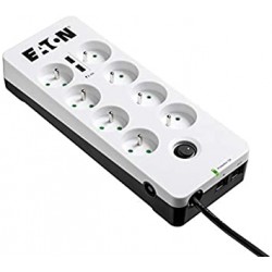 EATON Multiprises parafoudre USB Tel@ Protection Box (PB8TUF) - Prises françaises