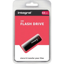 Integral - Clé USB - 64 Go - USB 2.0 - noir 