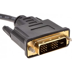 MCL Câble vidéoCG-223 - 30 cm DVI - DVI-I Mâle Vidéo - HD-15 Femelle VGA
