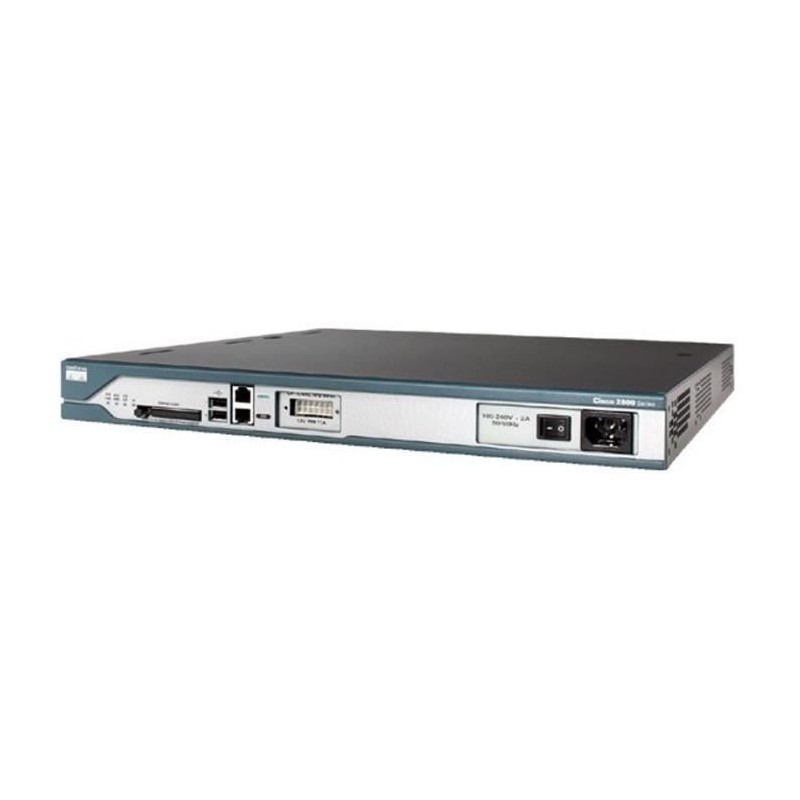 Switch Cisco 2800 Series 2811 4x RJ-45 2x USB Compact Flash 10/100Mbps Ethernet