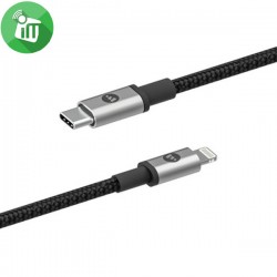 Câble de charge et de synchronisation USB-C vers Lightning 1,8 m Noir (CE)