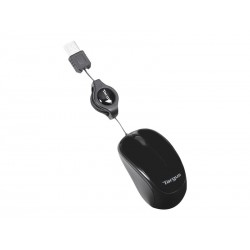 TARGUS Souris filaire - Optique - USB - Compact Blue Trace - Noir