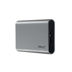 PNY CS1050 Elite 240 Go SSD externe - USB 3.1 - Gris Brush