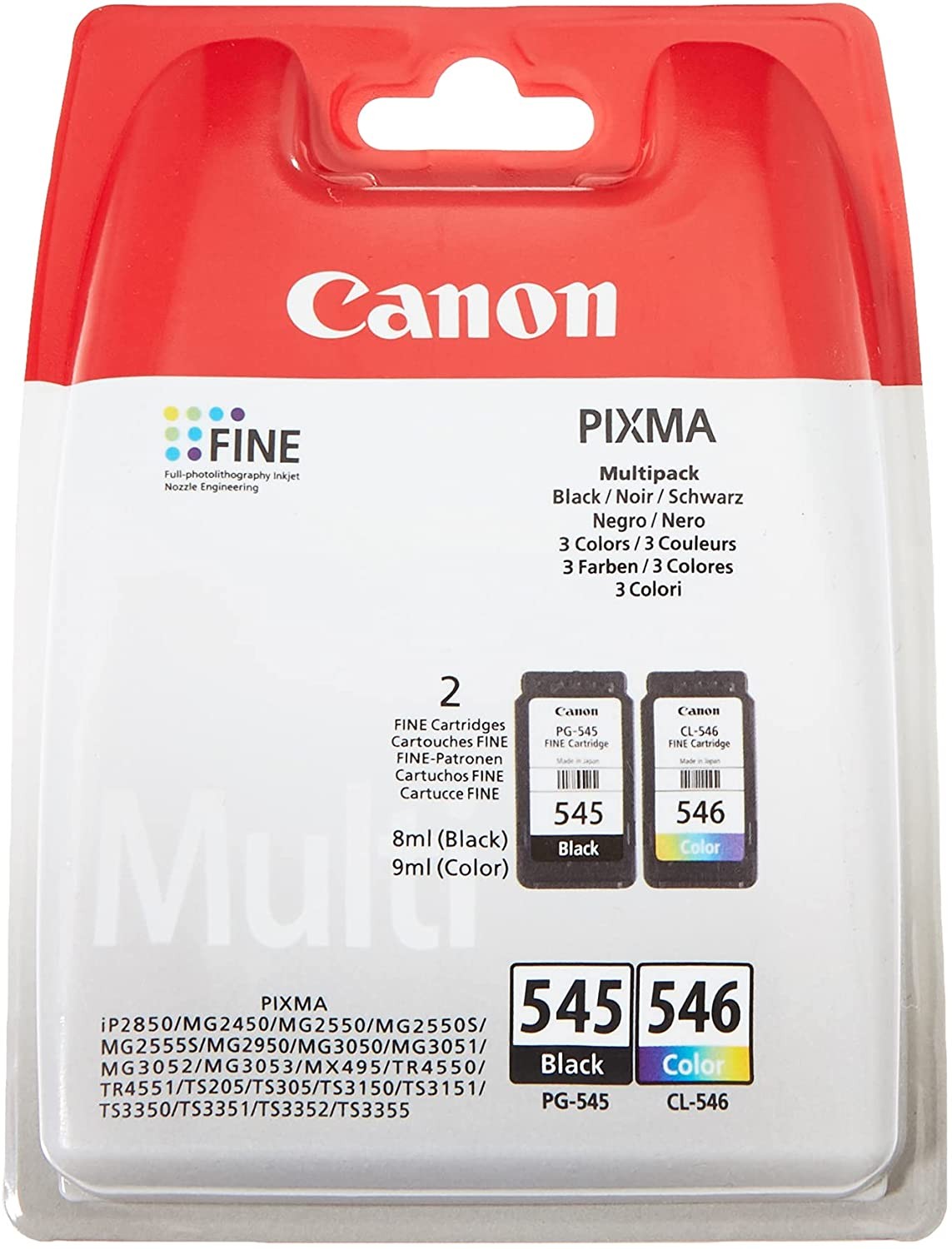 Cartouches d'encre pour Canon Pixma TS205 TS305 TS3150 TS3151 black/color  Noir : : Informatique