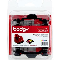 Badgy Full Kit - Couleur - Kit de cassette à ruban d'impression/cartes PVC