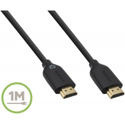 CABLE HDMI - M M 1M BLACK GOLD