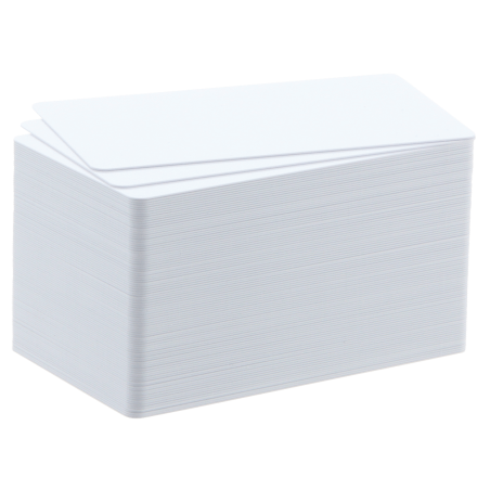 Pack de 100 cartes PVC Blanches 0,50 mm