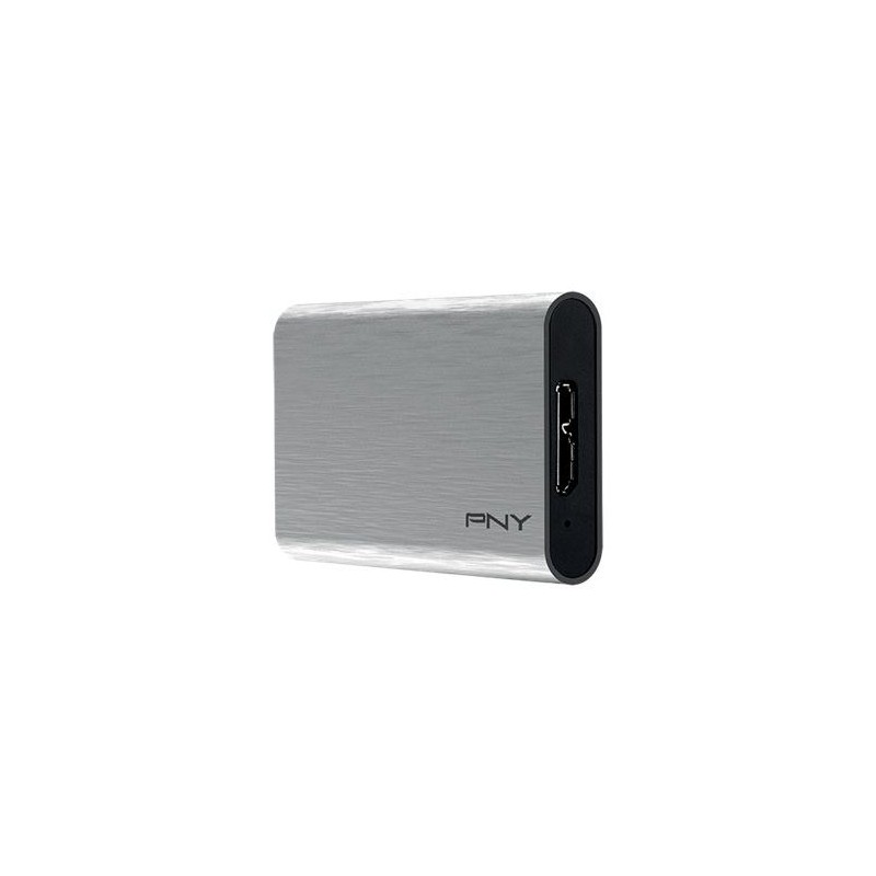 PNY ELITE - SSD - 480 Go - externe (portable) - USB 3.1 Gen 1 - arg