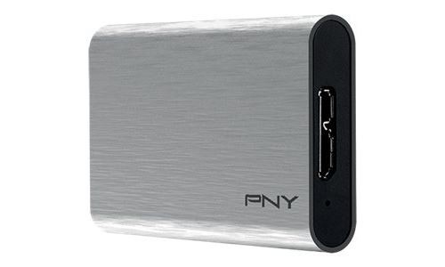 PNY ELITE - SSD - 480 Go - externe (portable) - USB 3.1 Gen 1 - arg