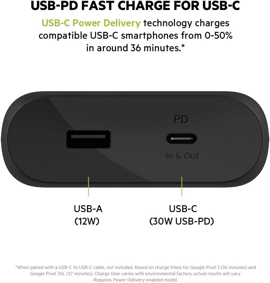Pack Belkin chargeur USB-C 30W + batterie externe : prix, avis