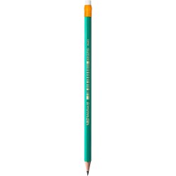 X 8 mixte crayons de papier bois à poignée+gomme 8 couleurs - Un grand  marché