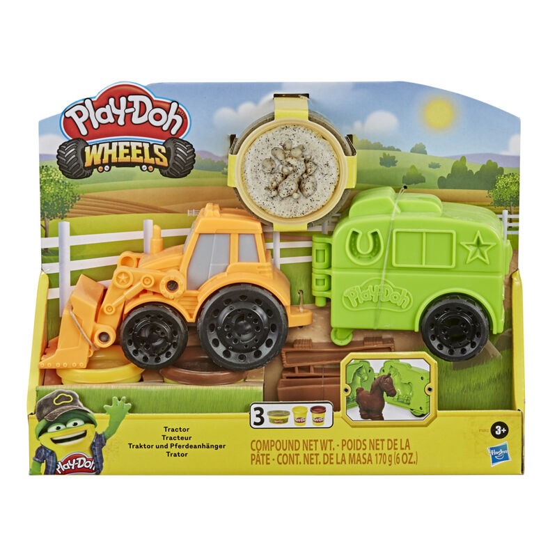 Un tracteur à la ferme pour les enfants 