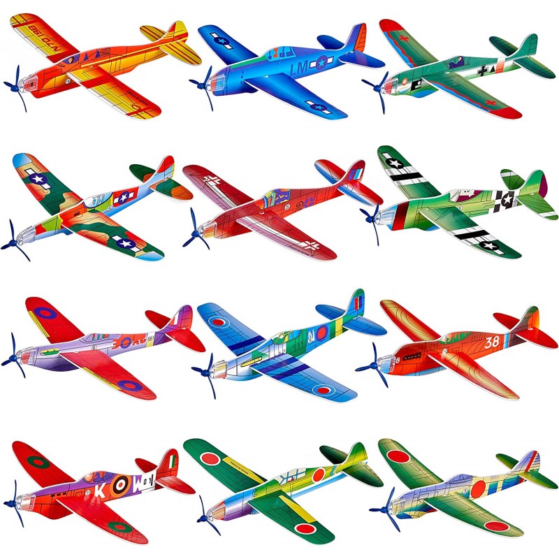 Pack de 48 petits avions en polystyrène