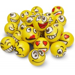 24 Balles à presser Emoji -...