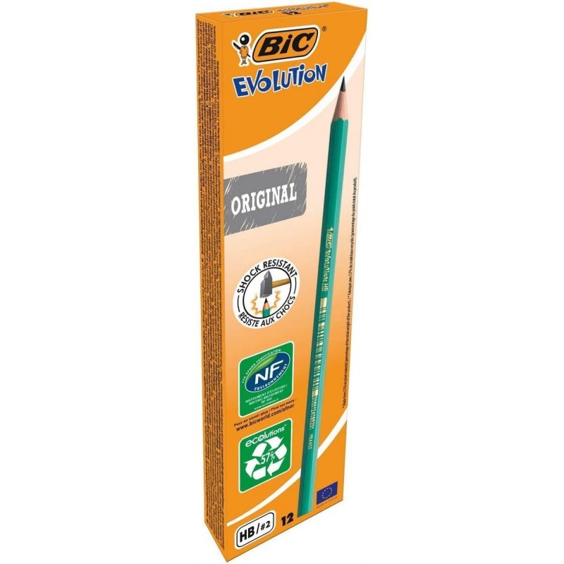 Crayons gris en papier recyclé10pc
