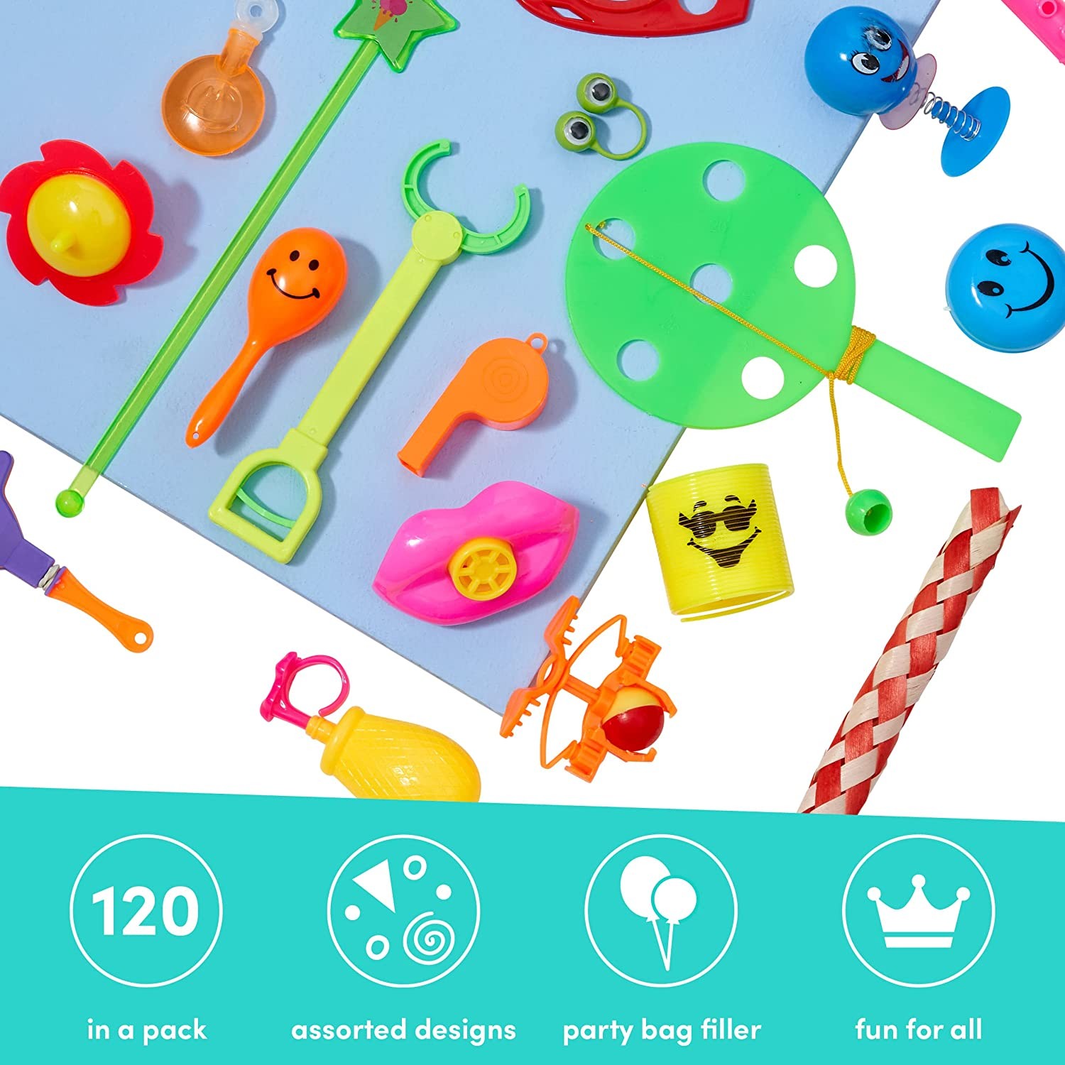 Les jouets d'anniversaire Twiddlers 120 pcs - ensacheuses fête pour les  enfants - à la