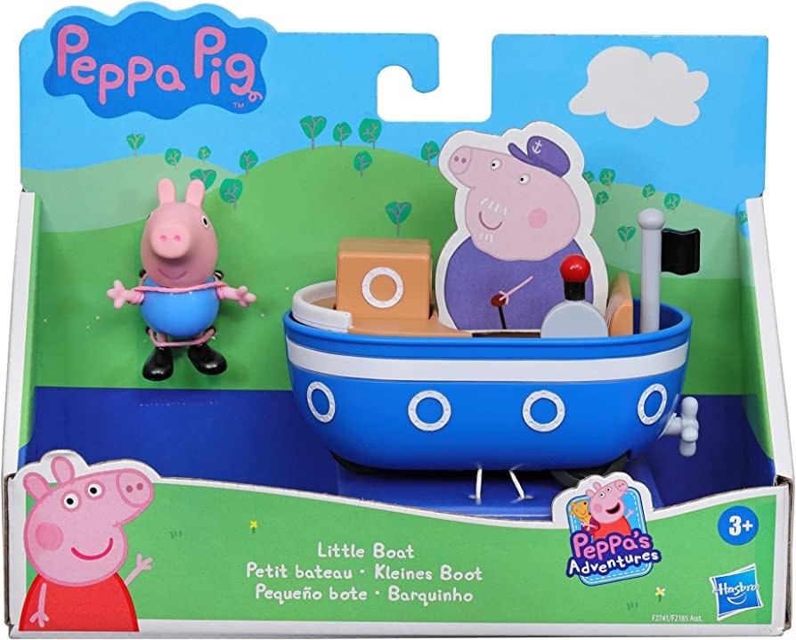 Peppa pig, bateau en bois avec 1 personnage - Peppa Pig