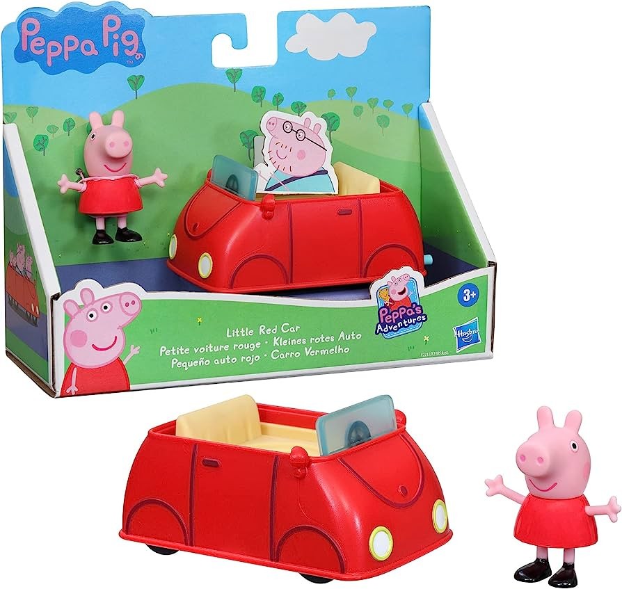 Figurine Voiture rouge familiale PEPPA PIG : la boîte à Prix Carrefour