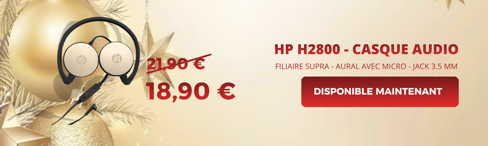 HP H2800 - Casque audio